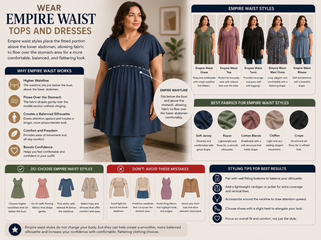 Wear Empire Waist Tops and Dresses